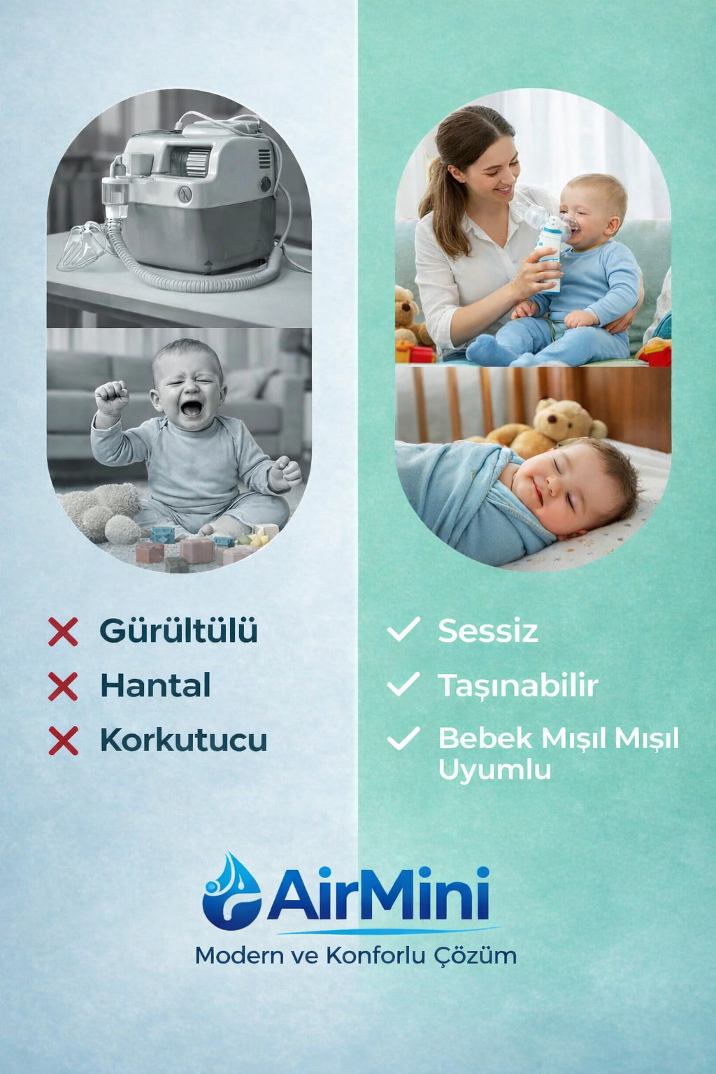 AirMini Taşınabilir Nebülizatör